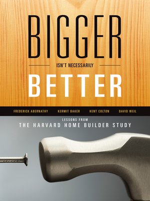cover image of Bigger Isn't Necessarily Better